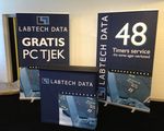 Labtech Data wika skilte aalborg roll up pop up table