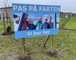 Pas på farten skilt Frejlev Aalborg