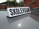 Tag skilt - Skolevogn - Cykelløb