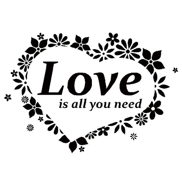 Wallsticker Love is all you need