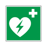 Henvisningsskilt - Defibrillator