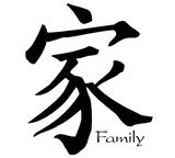 Wallsticker Kinesisk tegn (Family)