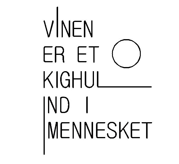 Wallsticker Vinen er et kighul