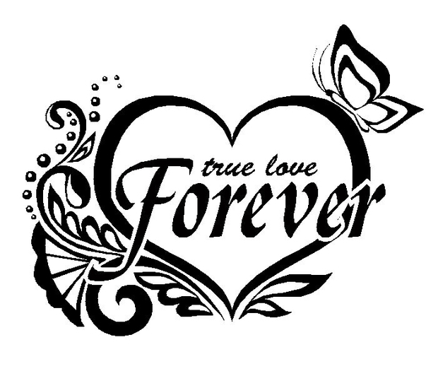 Wallsticker True love forever