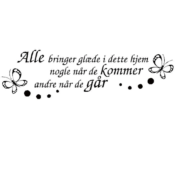 Wallsticker Alle bringer glæde