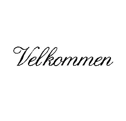 Wallsticker Velkommen