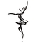 Dansende_dame_wallsticker