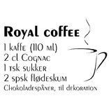 Wallsticker Royal Coffee