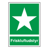 Henvisningsskilt - Friskluftudstyr