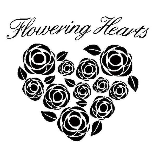 Wallsticker Flowering hearts