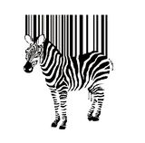 Wallsticker Zebra stregkode