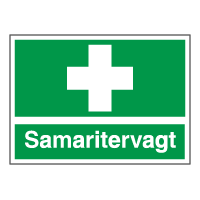 Henvisningsskilt - Samaritervagt