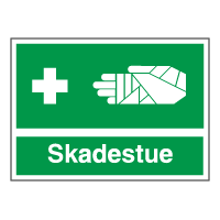 Henvisningsskilt - Skadestue