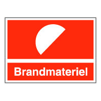 Brandskilte - Brandmateriel