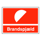 Brandskilte - Brandspjæld