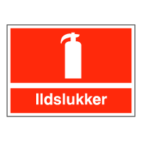 Brandskilte - Ildslukker