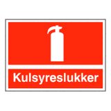 Brandskilte - Kulsyreslukker