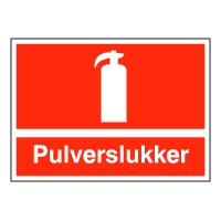 Brandskilte - Pulverslukker