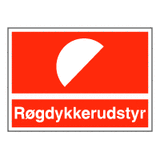 Brandskilte - Røgdykkerudstyr