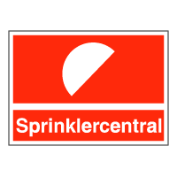 Brandskilte - Sprinklercentral