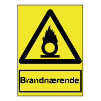 Advarselsskilte - Brandnærende