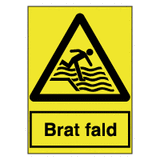 Advarselsskilte - Brat fald