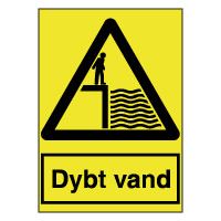 Advarselsskilte - Dybt vand