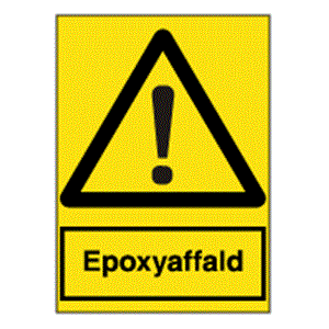 Advarselsskilte - Epoxyaffald