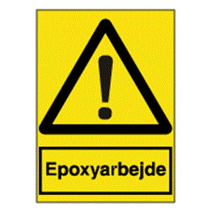 Advarselsskilte - Epoxyarbejde