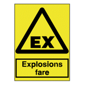 Advarselsskilte - Explosionsfare