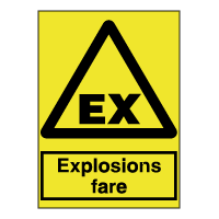 Advarselsskilte - Explosionsfare