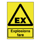Advarselsskilte - Explosionsfare