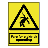 Advarselsskilte - Fare for elektrisk spænding