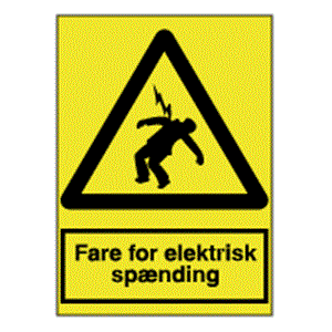 Advarselsskilte - Fare for elektrisk spænding