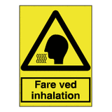 Advarselsskilte - Fare ved inhalation