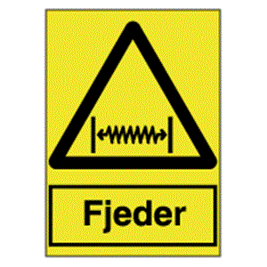 Advarselsskilte - Fjeder