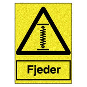 Advarselsskilte - Fjeder